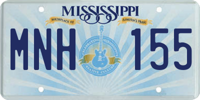 MS license plate MNH155