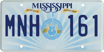 MS license plate MNH161