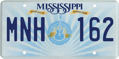 MS license plate MNH162