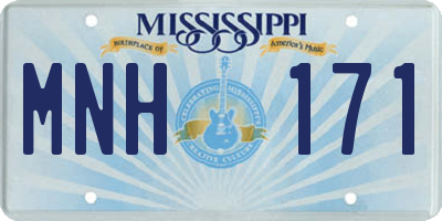 MS license plate MNH171