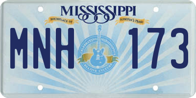 MS license plate MNH173