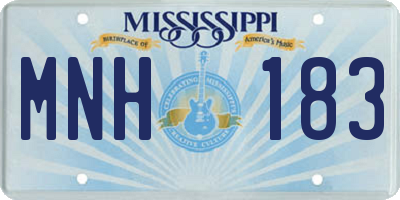MS license plate MNH183