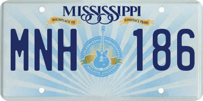 MS license plate MNH186