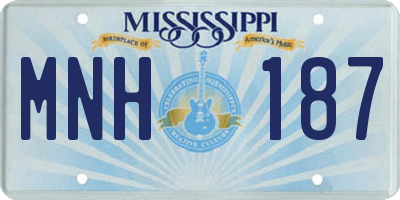 MS license plate MNH187