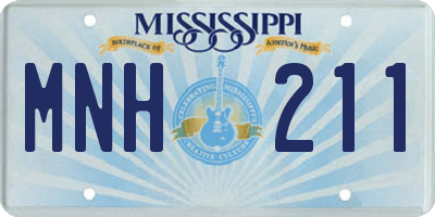 MS license plate MNH211