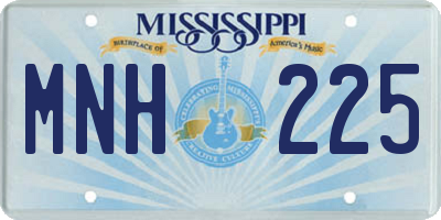 MS license plate MNH225