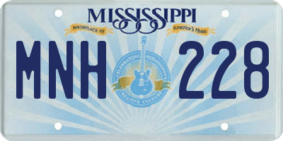 MS license plate MNH228