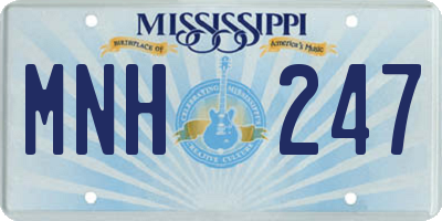 MS license plate MNH247