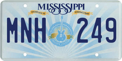 MS license plate MNH249