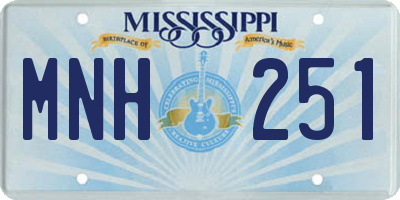 MS license plate MNH251
