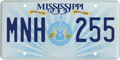 MS license plate MNH255