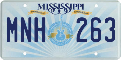 MS license plate MNH263