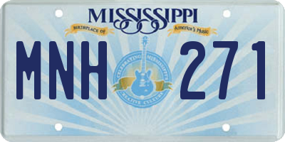 MS license plate MNH271