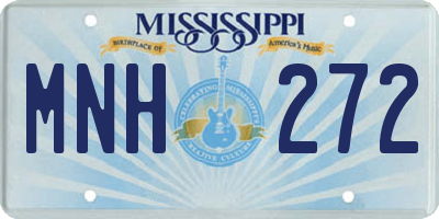 MS license plate MNH272