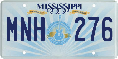 MS license plate MNH276