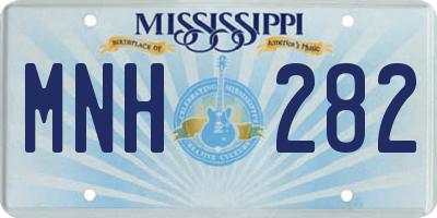 MS license plate MNH282