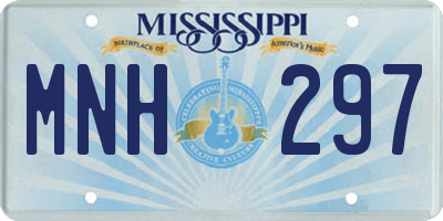 MS license plate MNH297