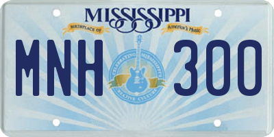 MS license plate MNH300