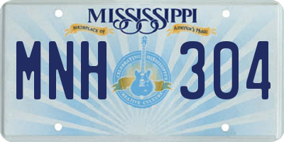 MS license plate MNH304