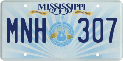 MS license plate MNH307