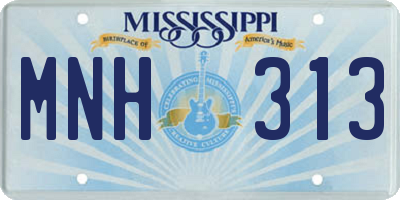MS license plate MNH313