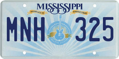 MS license plate MNH325