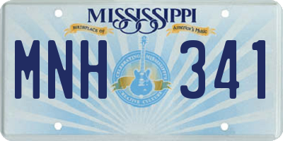 MS license plate MNH341