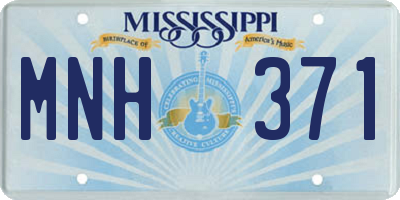 MS license plate MNH371