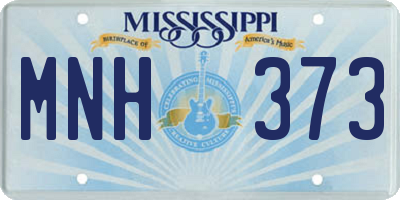 MS license plate MNH373