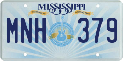 MS license plate MNH379