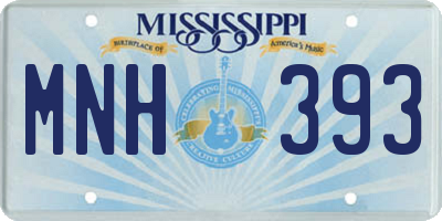 MS license plate MNH393