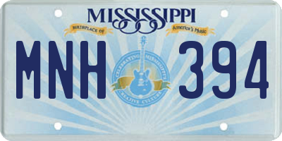 MS license plate MNH394