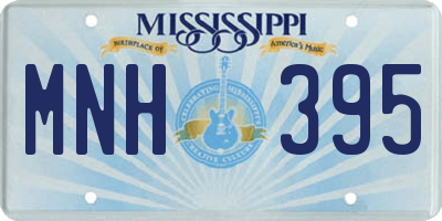 MS license plate MNH395