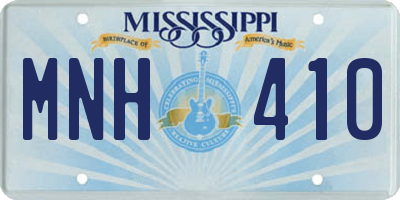 MS license plate MNH410