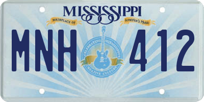 MS license plate MNH412