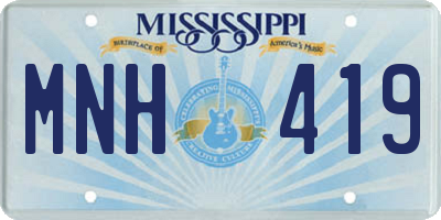 MS license plate MNH419