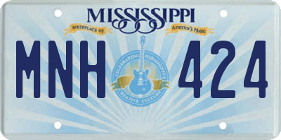 MS license plate MNH424