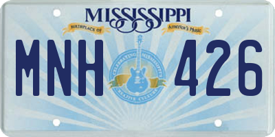 MS license plate MNH426
