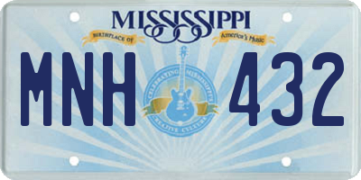 MS license plate MNH432