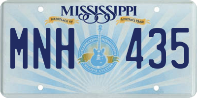 MS license plate MNH435