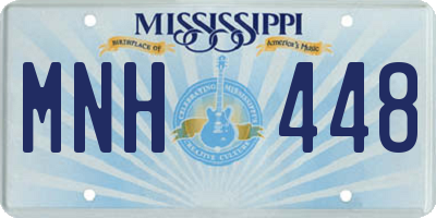 MS license plate MNH448