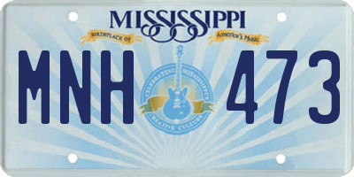 MS license plate MNH473