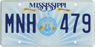MS license plate MNH479