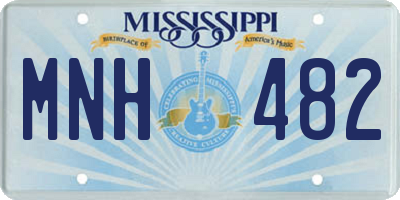 MS license plate MNH482