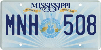 MS license plate MNH508