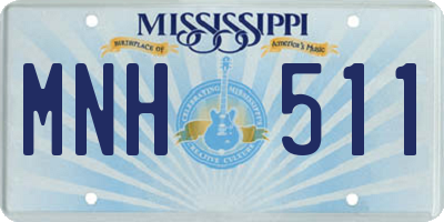 MS license plate MNH511