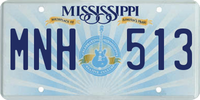 MS license plate MNH513