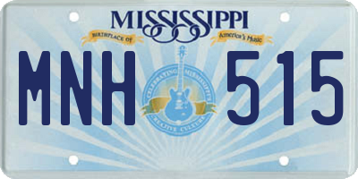 MS license plate MNH515