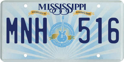 MS license plate MNH516