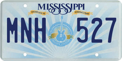 MS license plate MNH527